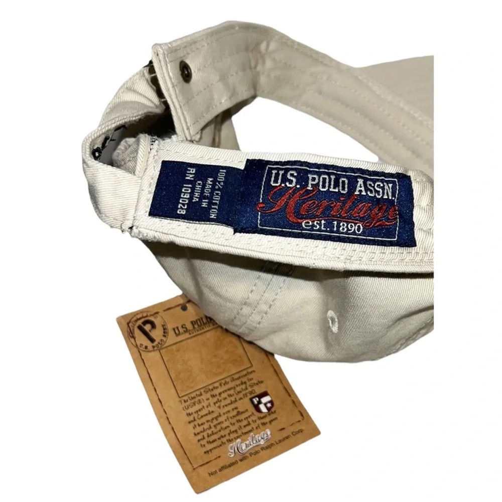 U.S. Polo Assn. Hat Cap Men’s Tan Khaki Adjustable New